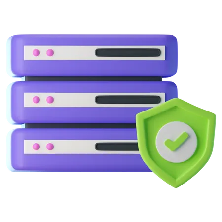 Server Protection  3D Icon