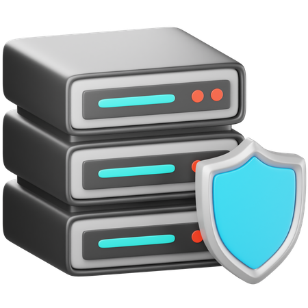 Server Protection  3D Icon