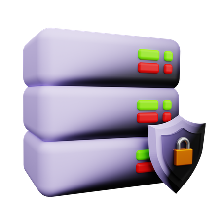 Server Protection  3D Icon