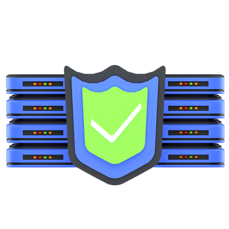 Server Protection  3D Icon