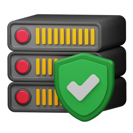 Server Protection  3D Icon