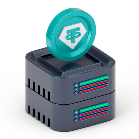 Server protection  3D Icon