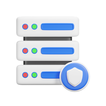 Server Protection  3D Icon