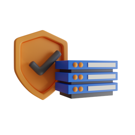 Server Protection  3D Icon