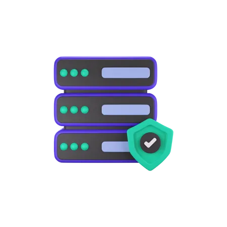 Server Protection  3D Icon