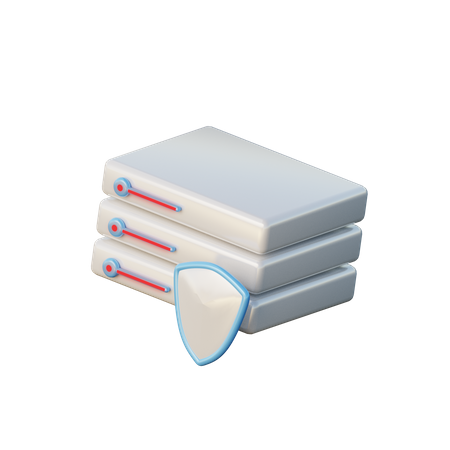 Server Protection  3D Illustration