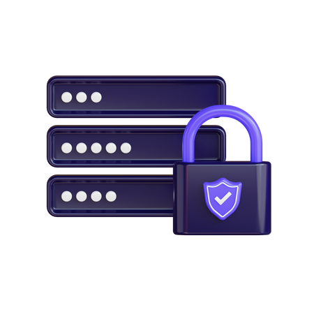 Server Protection  3D Illustration