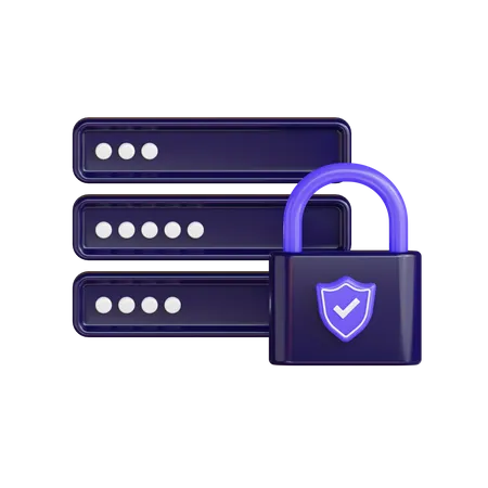 Server Protection  3D Illustration