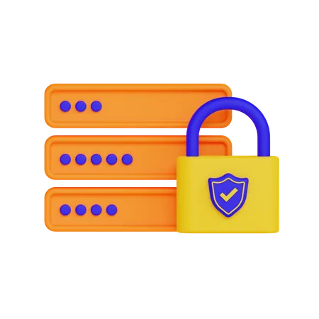 Server Protection  3D Illustration