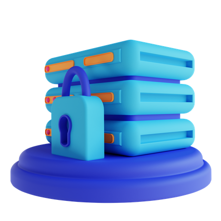 Server Protection  3D Illustration