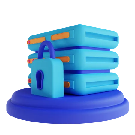 Server Protection  3D Illustration