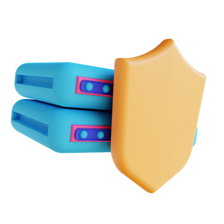 Server Protection  3D Illustration