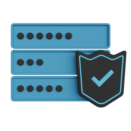 Server Protection  3D Illustration