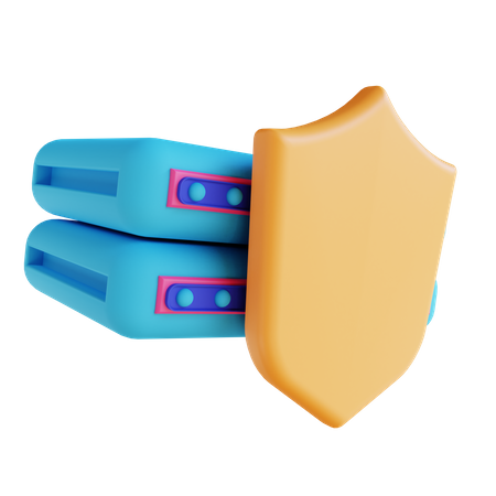 Server Protection 3D Illustration