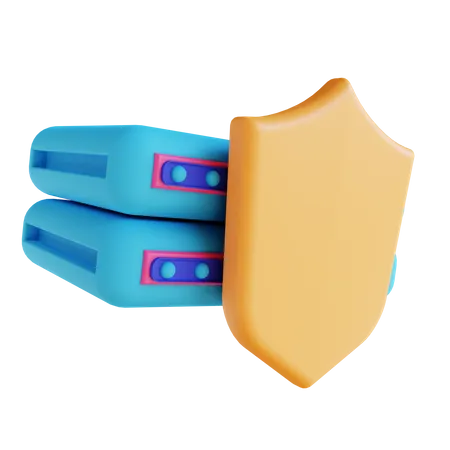 Server Protection  3D Illustration