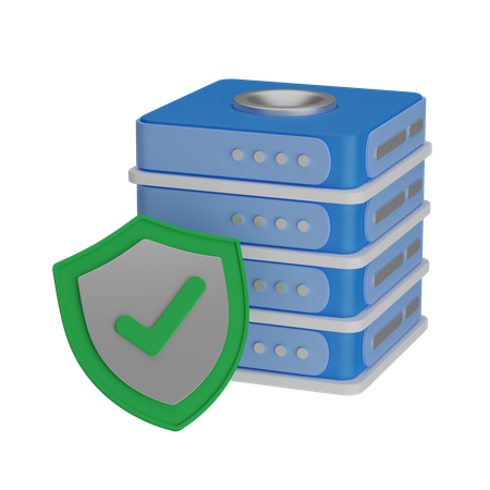 Server protection 3D Icon