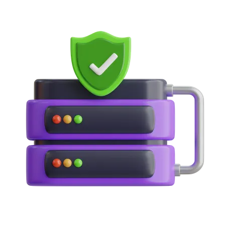 Server Protection 3D Icon