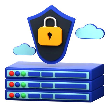 Server Protection 3 D Icon Illustration 3D Icon