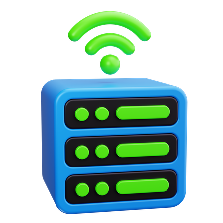 서버 랙  3D Icon