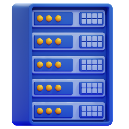 Server Rack  3D Icon
