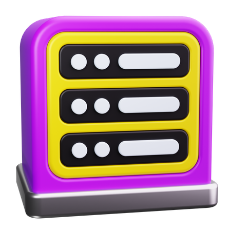 Server Rack  3D Icon