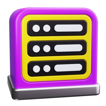 Server Rack  3D Icon