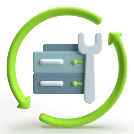 Server Recovery  3D Icon