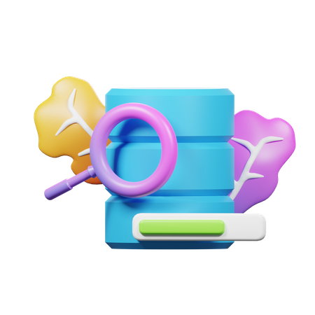 Server Research  3D Icon