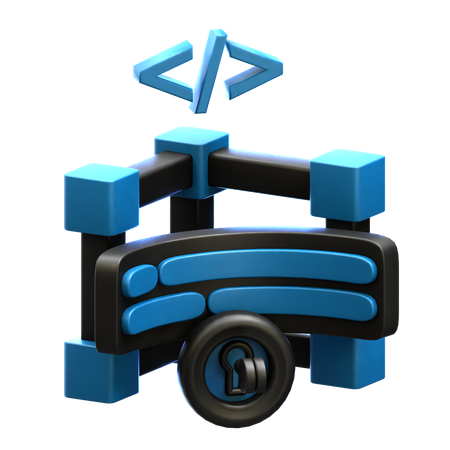 Server security  3D Icon