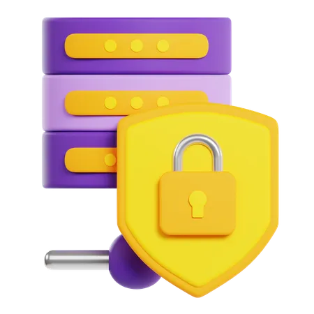 Server Security  3D Icon