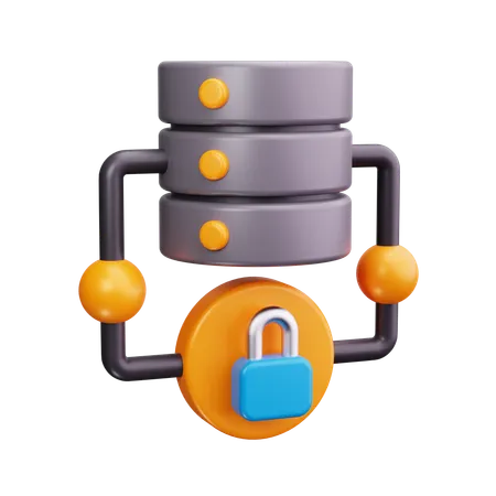 Server Security  3D Icon