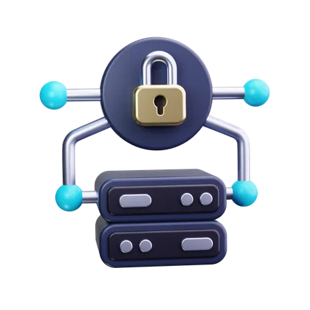 Server security  3D Icon