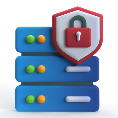 Server Security  3D Icon