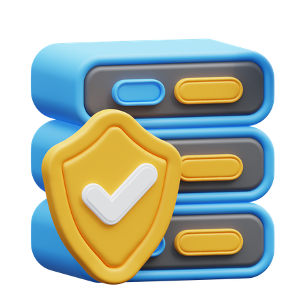 서버 보안  3D Icon