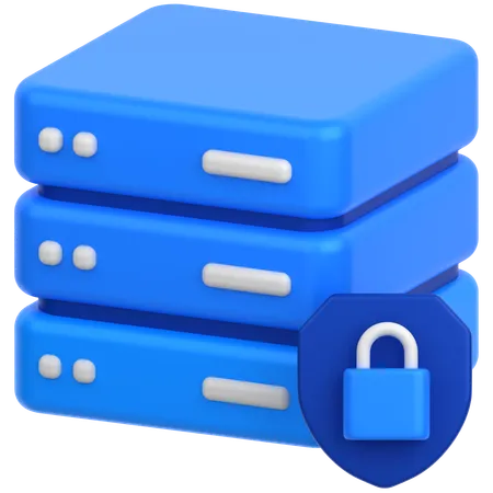 Server Security  3D Icon