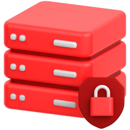 Server Security  3D Icon