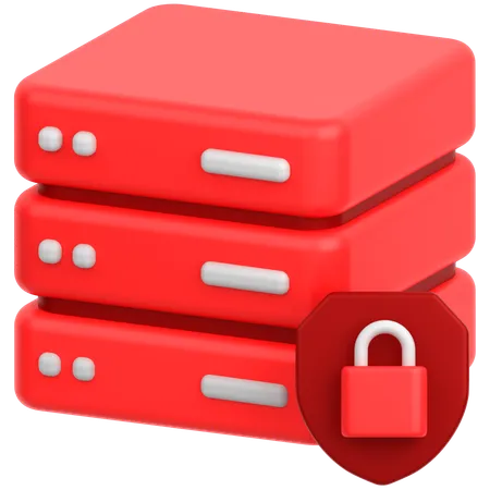 Server Security  3D Icon