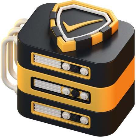 Server Security  3D Icon