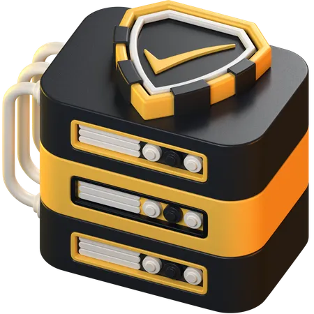 Server Security  3D Icon