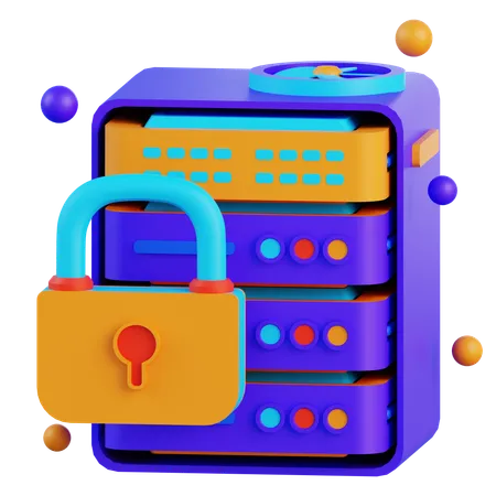 Server Security  3D Icon