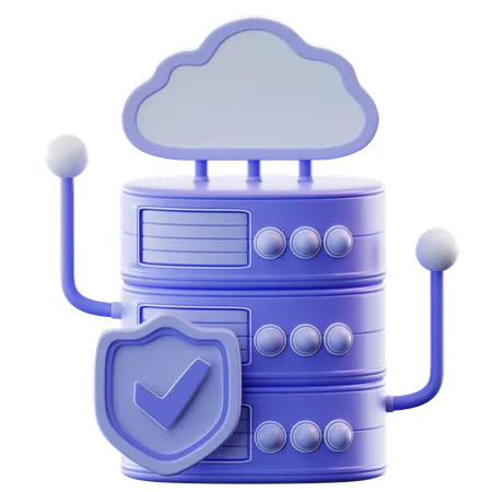 Server Security  3D Icon