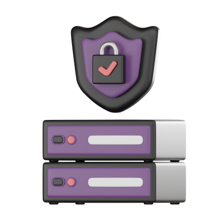 Server Security  3D Icon