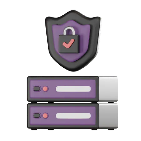 Server Security  3D Icon