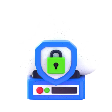 Server Security  3D Icon