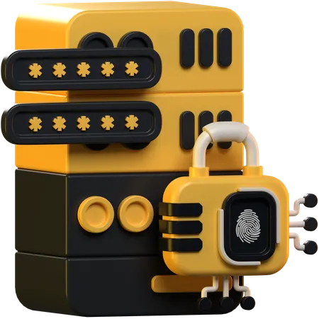 Server Security  3D Icon