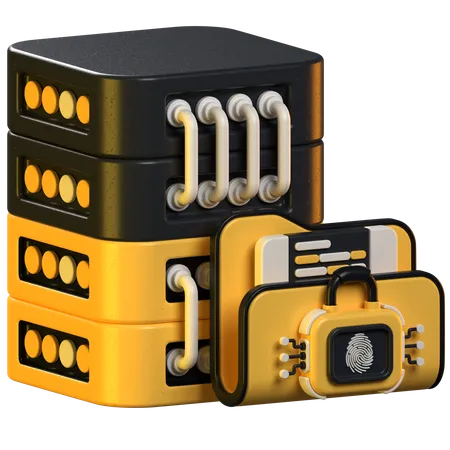 Server Security  3D Icon