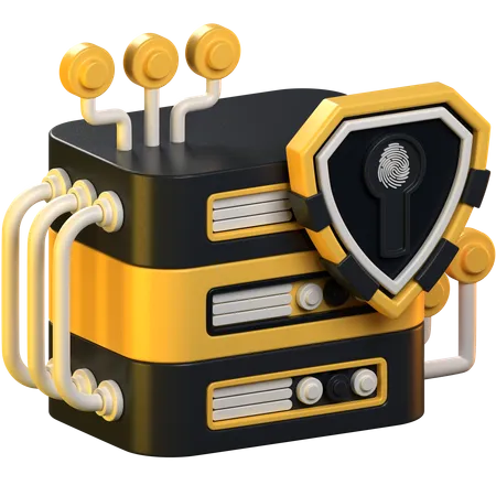 Server Security  3D Icon