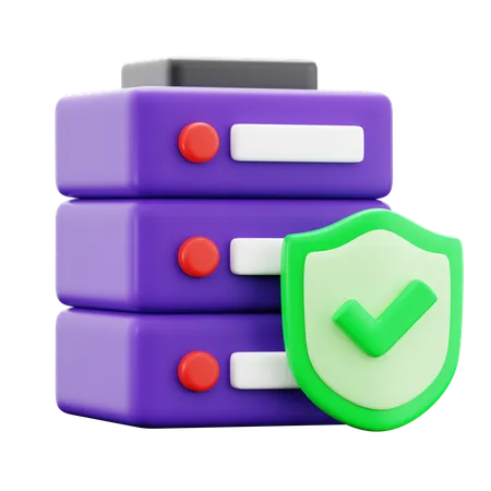 Server Security  3D Icon