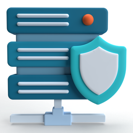 Server Security  3D Icon