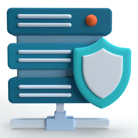 Server Security  3D Icon